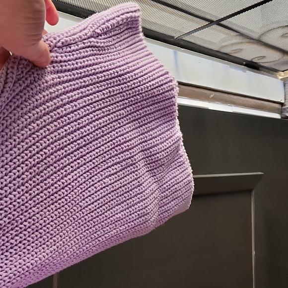 Free People Damsel Purple Bell Sleeve Sweater Size Medium - Picture 3 of 15